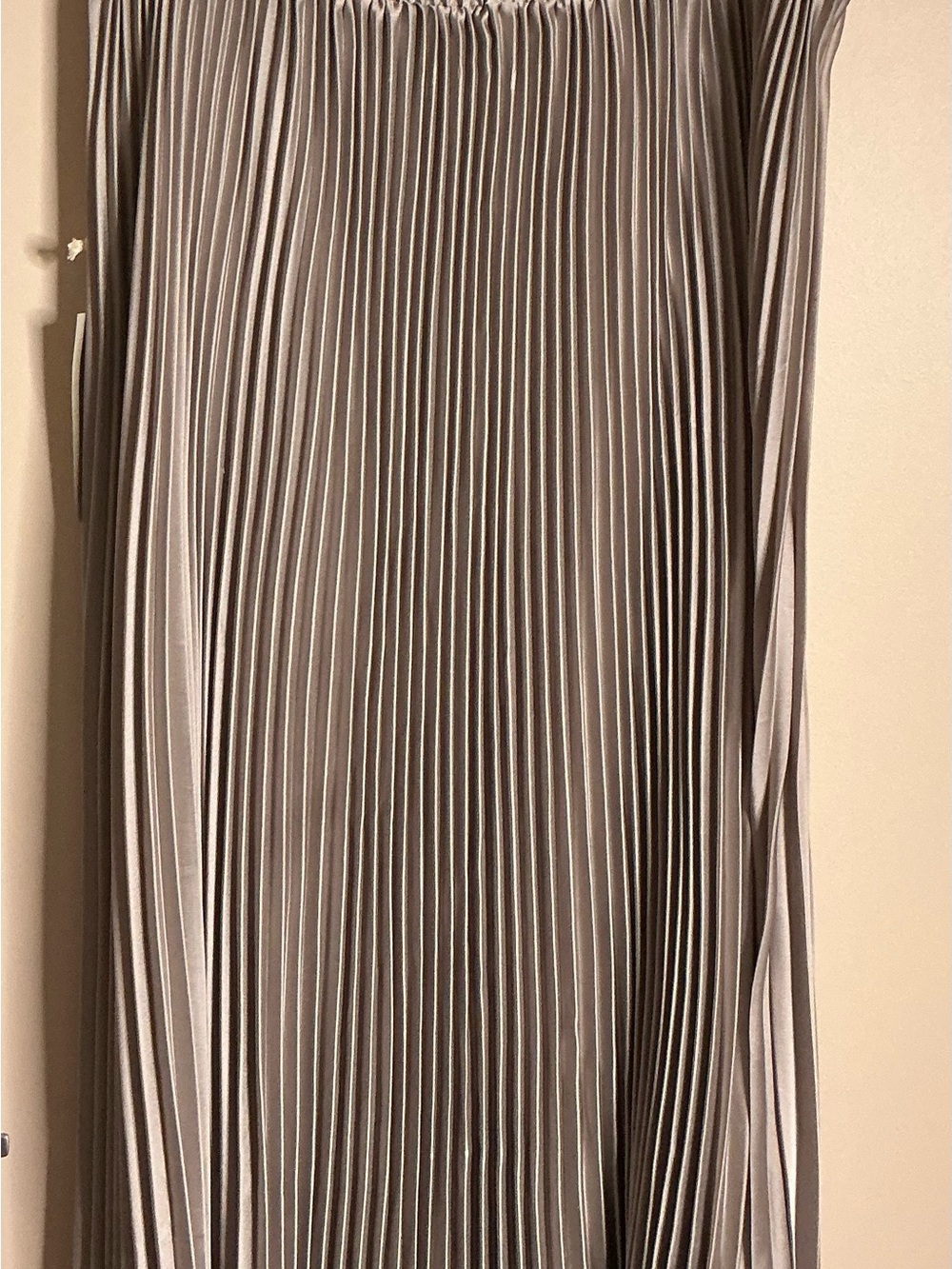 Love in Women's Pleated Maxi Skirt in Light Gray